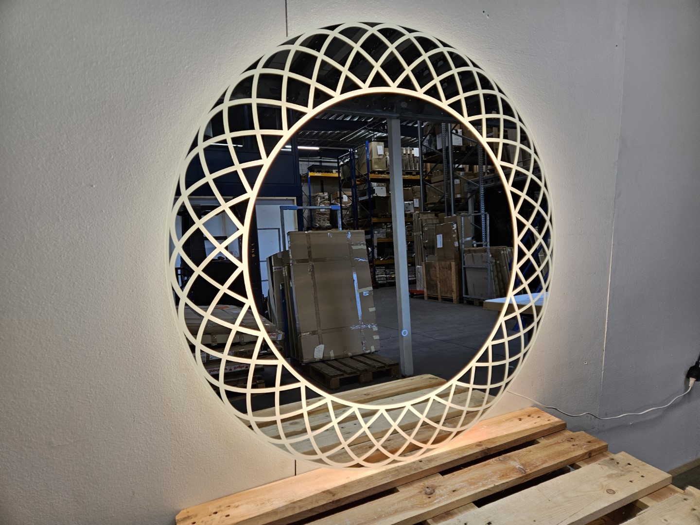 Spiegel Gliss Design Fantasia Rond LED Verlichting 120 cm