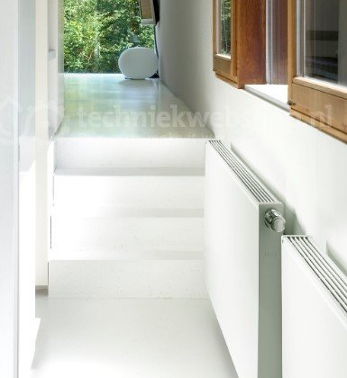 Vasco Flatline T22 paneelradiator - type 22 - 140x90cm - 3237W - wit S600 structuurlak - Afbeelding 2