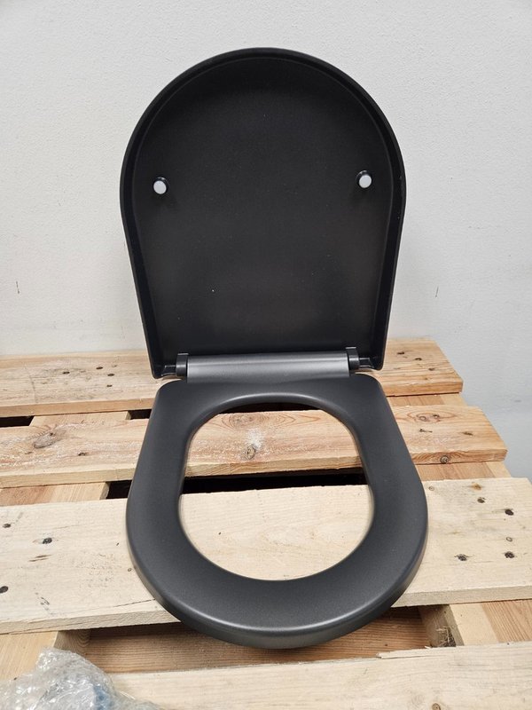 Closetzitting Creavit Bocchi Taormina mat antraciet Jet Flush - Afbeelding 2