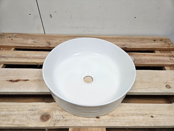 Waskom Differnz Wave Wit 37 x 12 cm - Afbeelding 2