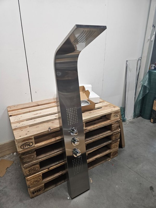 Xellanz Erie thermostatische douchekolom 148 x 22 cm RVS (schade) - Afbeelding 2