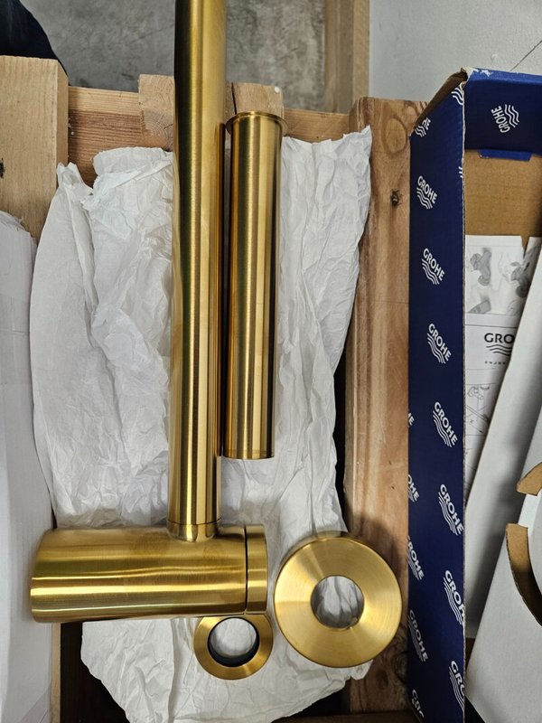 GROHE design sifon 1 1/4" cool sunrise geborsteld - Afbeelding 4